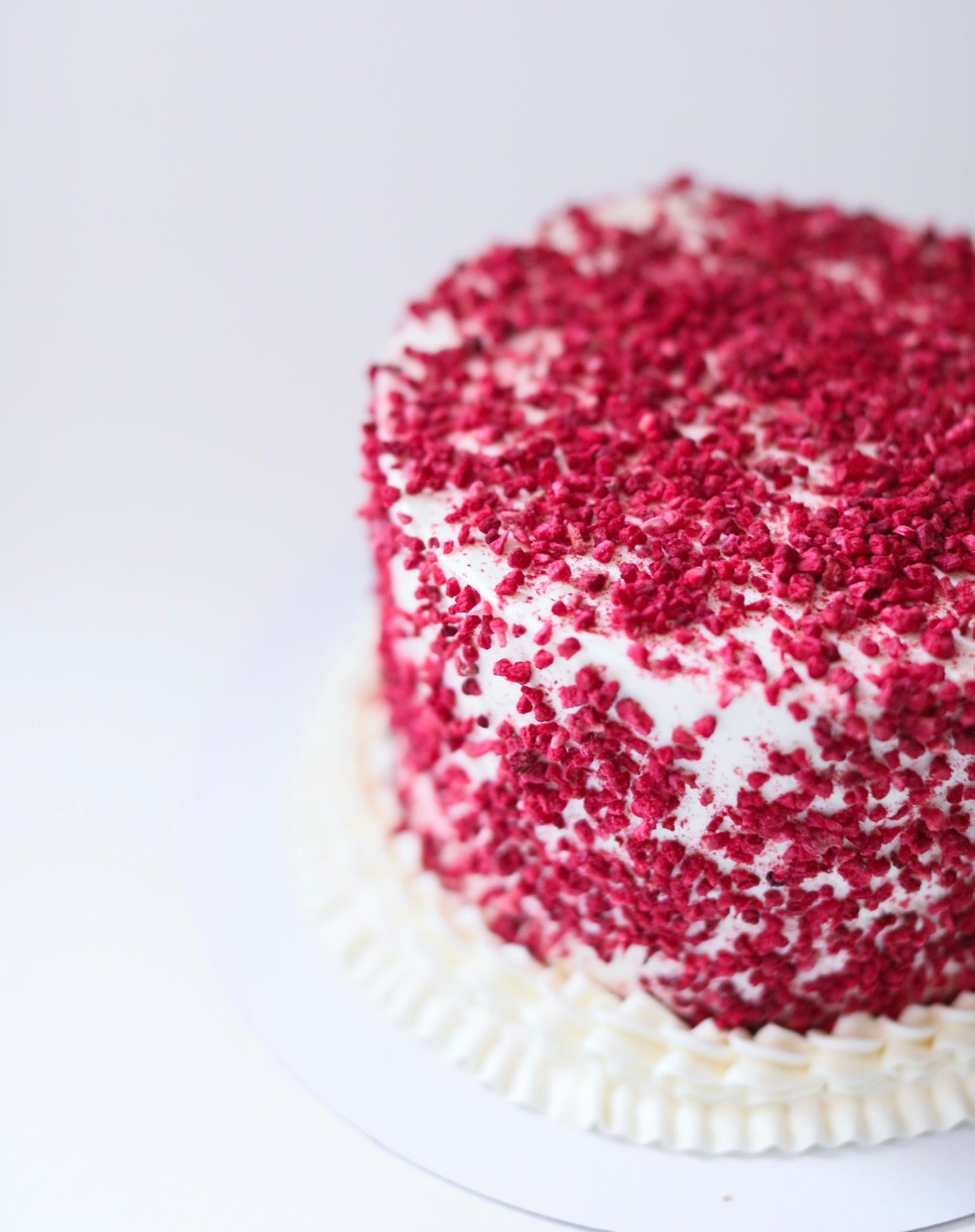 White Chocolate & Raspberry Celebration Cake